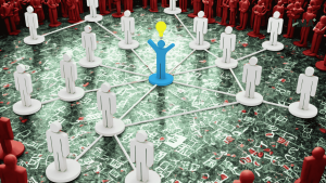 Doctor Surrounded By Patients After Using Lead Generation Strategies Suggested By Hma