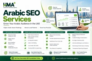 Arabic Seo Services For Healthcare Businesses In Dubai By Healthcare Marketing Agency (Hma+).